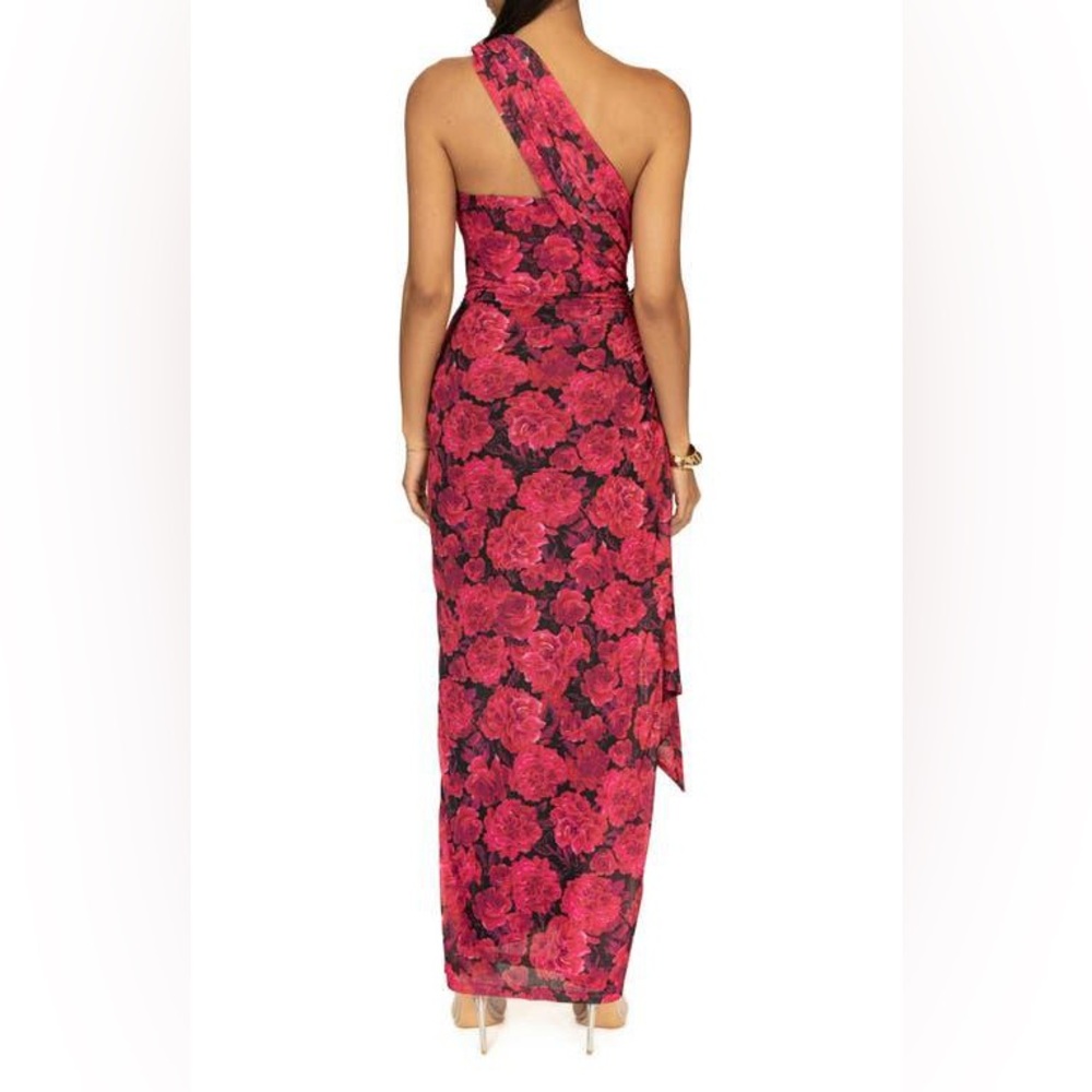 JLUXLABEL One-Shoulder Villa Rosa Floral Maxi Dress (Size XL) - Picture 3 of 7